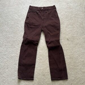 Women’s 0Short Hollister Ultra High-Rise Vintage Straight Chocolate brown jeans